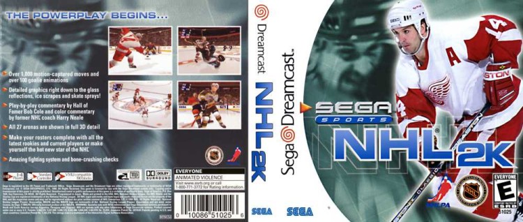 NHL 2K - Sega Dreamcast | VideoGameX