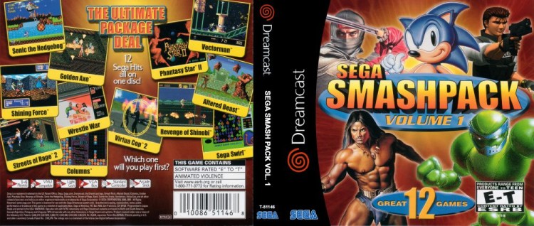 Sega Smash Pack Vol. 1 - Sega Dreamcast | VideoGameX