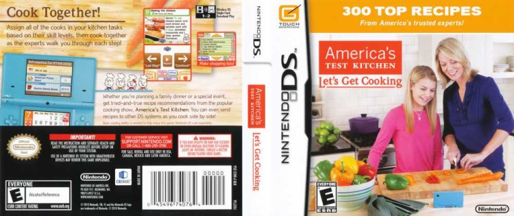 America's Test Kitchen: Let's Get Cooking - Nintendo DS | VideoGameX