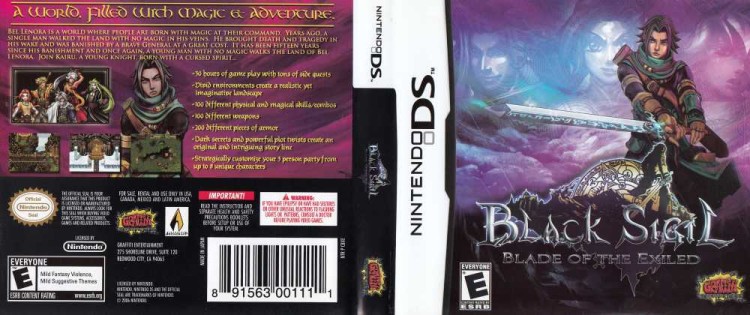 Black Sigil: Blade of the Exiled - Nintendo DS | VideoGameX