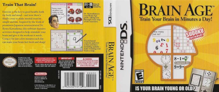 Brain Age: Train Your Brain in Minutes A Day - Nintendo DS | VideoGameX