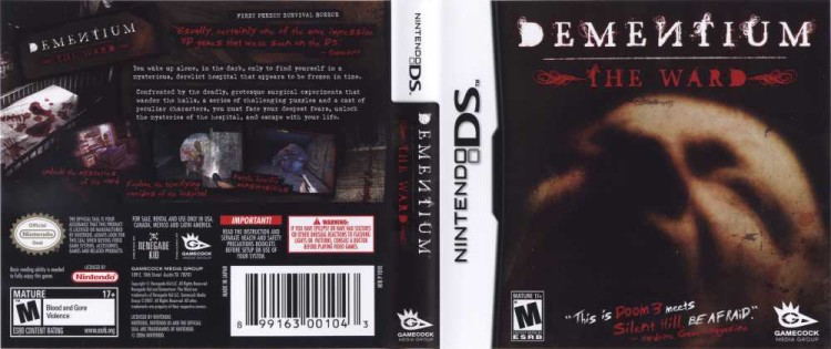 Dementium: The Ward - Nintendo DS | VideoGameX