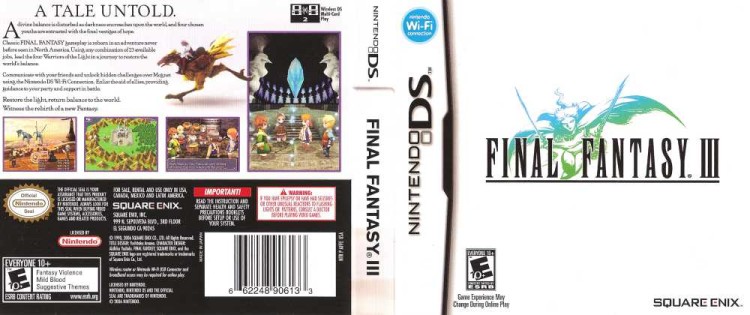 Final Fantasy III - Nintendo DS | VideoGameX