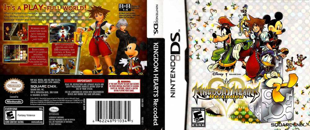  Kingdom Hearts Re:coded : Square Enix LLC: Video Games