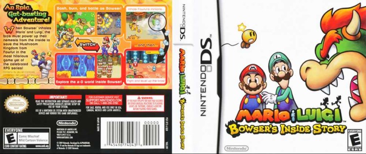 Mario & Luigi: Bowser's Inside Story - Nintendo DS | VideoGameX