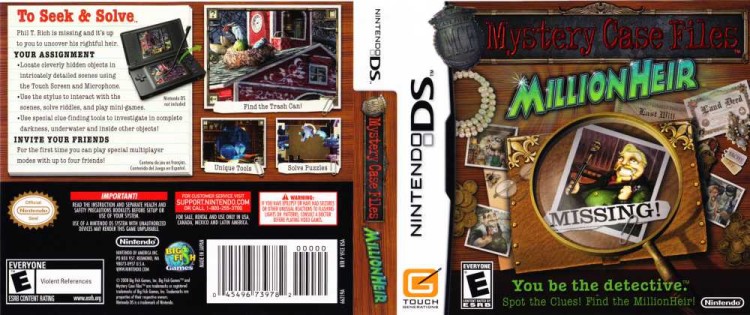 Mystery Case Files: Millionheir - Nintendo DS | VideoGameX