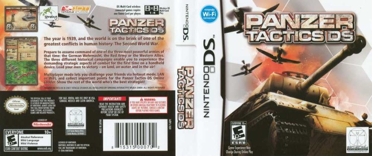 Panzer Tactics - Nintendo DS | VideoGameX