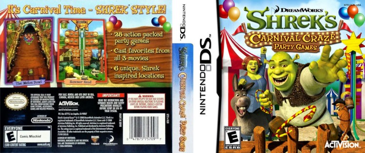 Shrek's Carnival Craze Party Games - Nintendo DS | VideoGameX