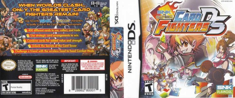 SNK vs. Capcom: Card Fighters DS [Grey Background, Fixed Version] - Nintendo DS | VideoGameX