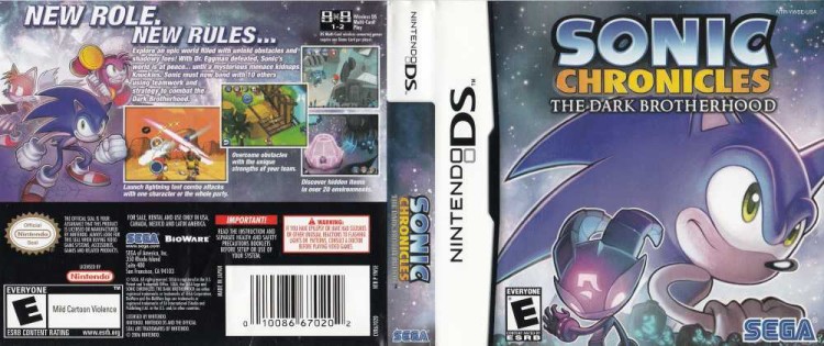 Sonic Chronicles: Dark Brotherhood - Nintendo DS | VideoGameX