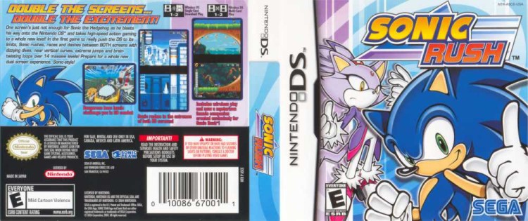 Sonic Rush - Nintendo DS | VideoGameX