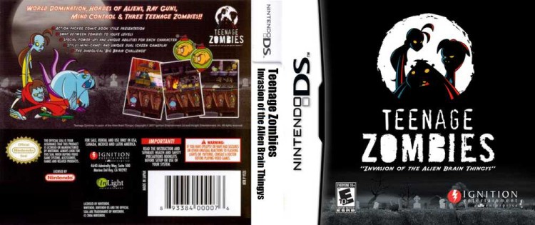Teenage Zombies: Invasion of the Alien Brain Thingys - Nintendo DS | VideoGameX