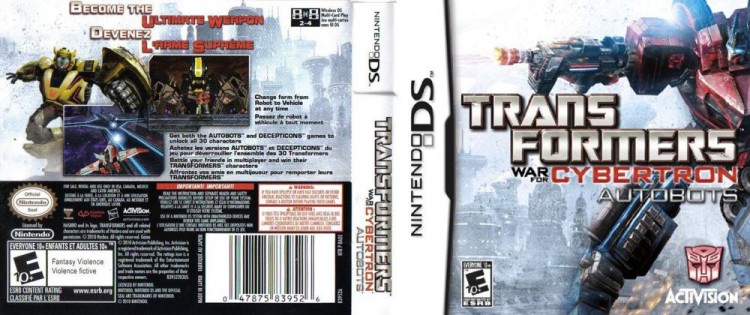 Transformers: War for Cybertron - Autobots - Nintendo DS | VideoGameX