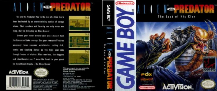 Alien vs. Predator: The Last of His Clan - Game Boy | VideoGameX