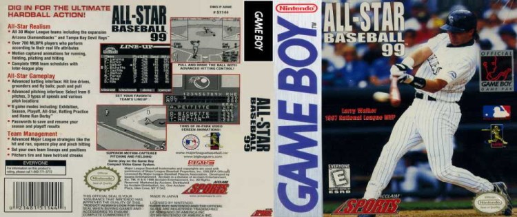 All-Star Baseball '99 - Game Boy | VideoGameX