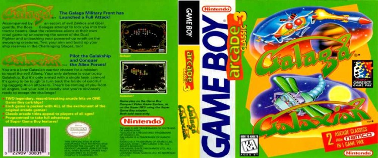 Arcade Classic #3: Galaga & Galaxian - Game Boy | VideoGameX