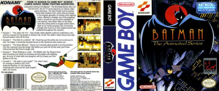 Batman: The Animated Series - Game Boy | VideoGameX