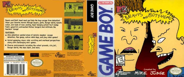 Beavis and Butt-head, MTV's - Game Boy | VideoGameX