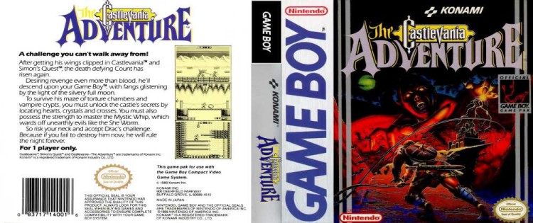 Castlevania: Adventure - Game Boy | VideoGameX