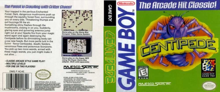 Centipede - Game Boy | VideoGameX
