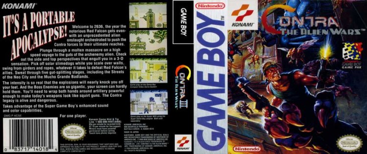 Contra: Alien Wars - Game Boy | VideoGameX