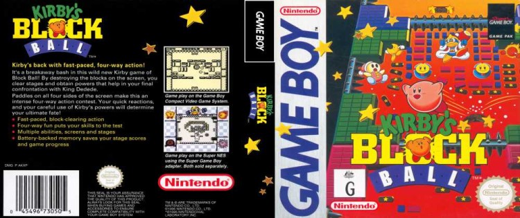Kirby's Block Ball - Game Boy | VideoGameX