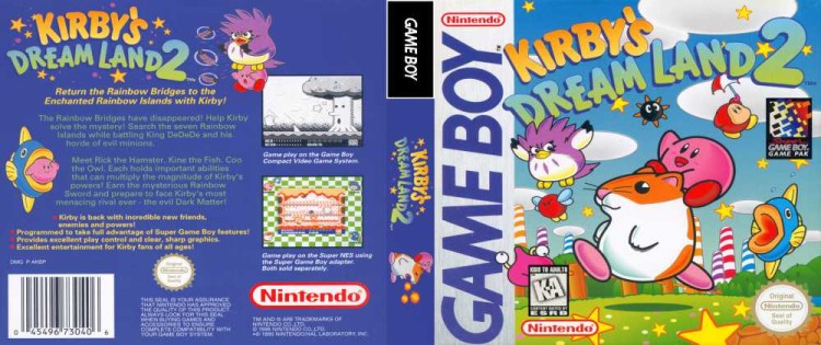 Kirby's Dream Land 2 - Game Boy | VideoGameX