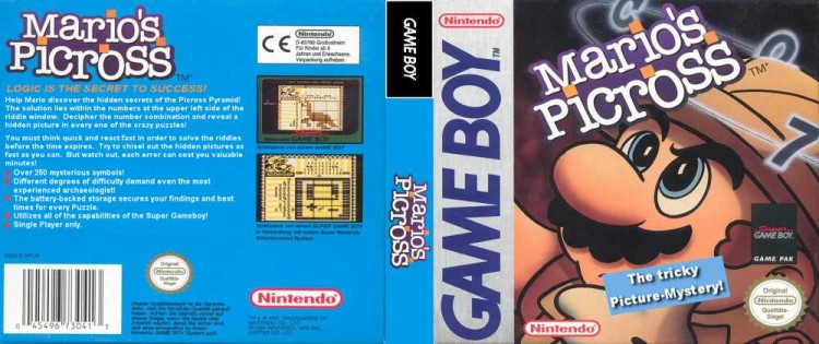Mario's Picross - Game Boy | VideoGameX