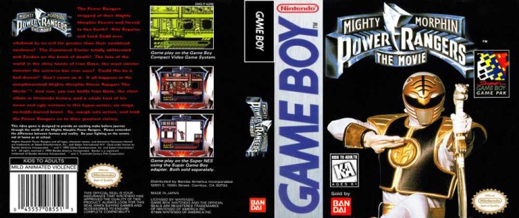 Mighty Morphin' Power Rangers: The Movie - Game Boy | VideoGameX