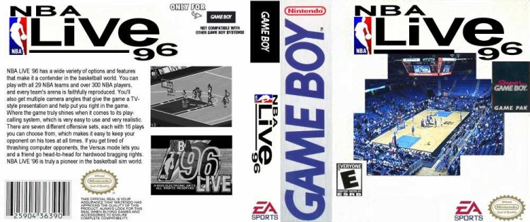 NBA Live '96 - Game Boy | VideoGameX