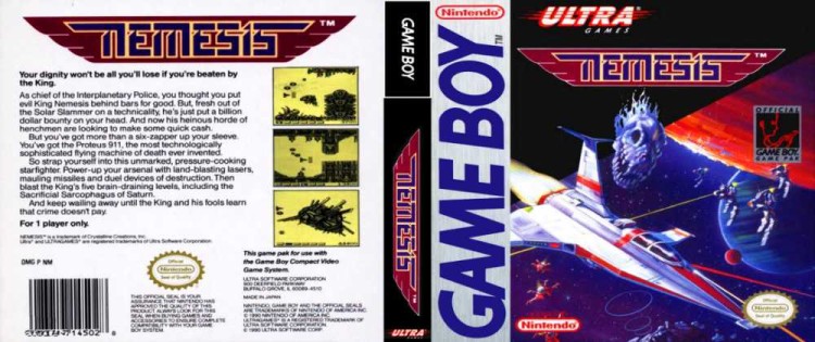 Nemesis - Game Boy | VideoGameX