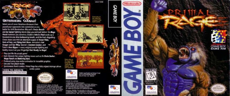 Primal Rage - Game Boy | VideoGameX