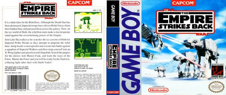 Star Wars: Empire Strikes Back - Game Boy | VideoGameX