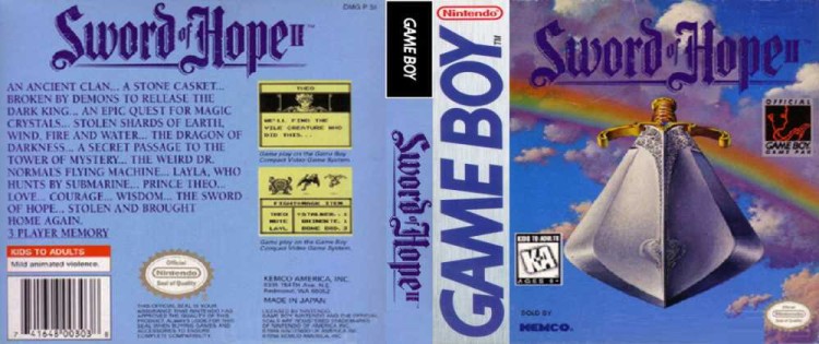 Sword of Hope II - Game Boy | VideoGameX