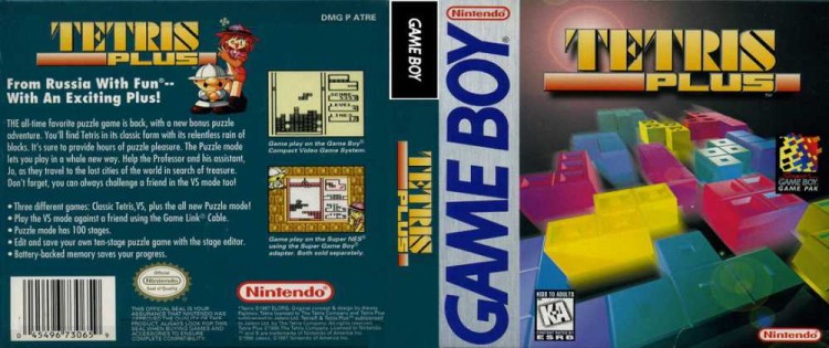 Tetris Plus - Game Boy | VideoGameX