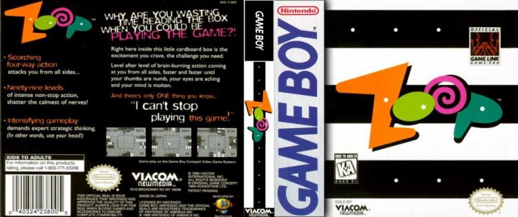 Zoop - Game Boy | VideoGameX