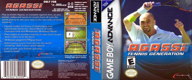Agassi: Tennis Generation - Game Boy Advance | VideoGameX