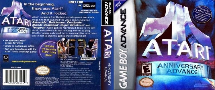 Atari Anniversary Advance - Game Boy Advance | VideoGameX