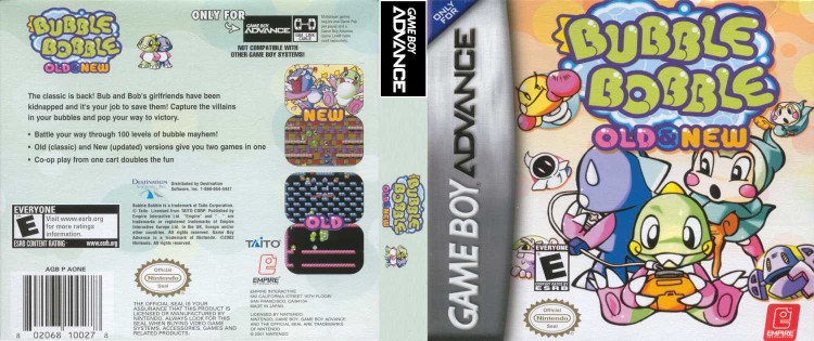 Bubble Bobble: Old & New - Game Boy Advance | VideoGameX