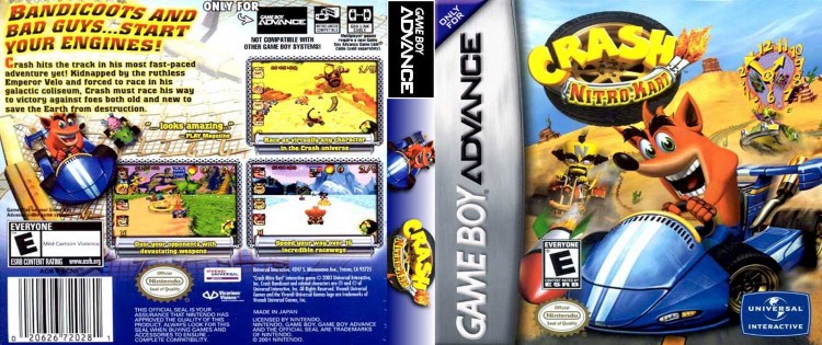 Crash Nitro Kart - Game Boy Advance | VideoGameX