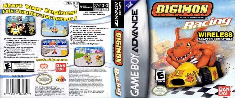 Digimon Racing - Game Boy Advance | VideoGameX