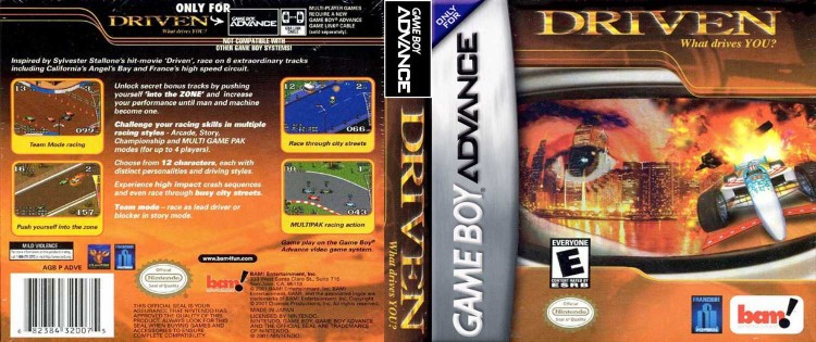 Driven - Game Boy Advance | VideoGameX