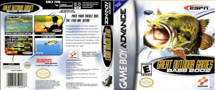 ESPN Great Outdoor Games: Bass 2002 - Game Boy Advance | VideoGameX