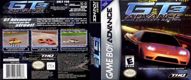 GT Advance 3: Pro Concept Racing - Game Boy Advance | VideoGameX
