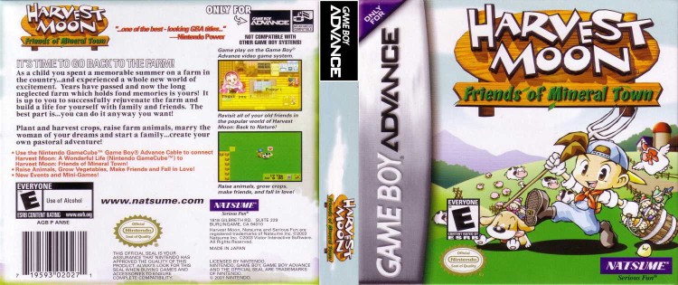 Harvest Moon: Friends of Mineral Town - Game Boy Advance | VideoGameX