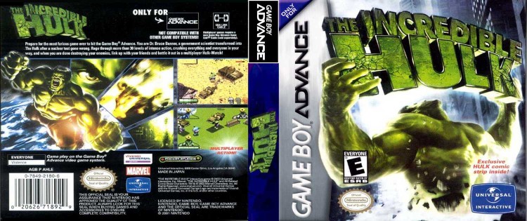 Incredible Hulk - Game Boy Advance | VideoGameX