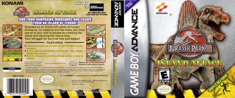 Jurassic Park III: Island Attack - Game Boy Advance | VideoGameX