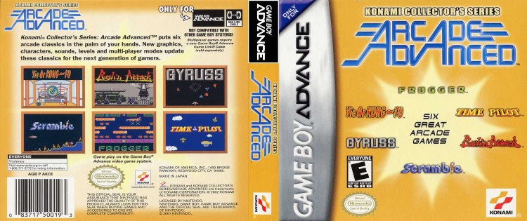 Konami Collector's Series: Arcade Advanced - Game Boy Advance | VideoGameX