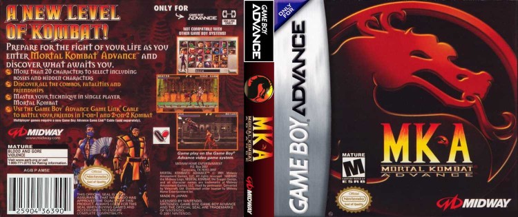 Mortal Kombat Advance - Game Boy Advance | VideoGameX