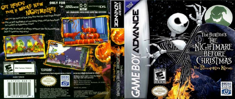 Tim Burton's The Nightmare Before Christmas: The Pumpkin King - Game Boy Advance | VideoGameX